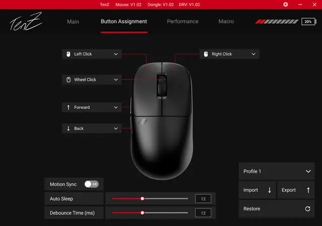 TenZ Signature Edition Gaming Mouse