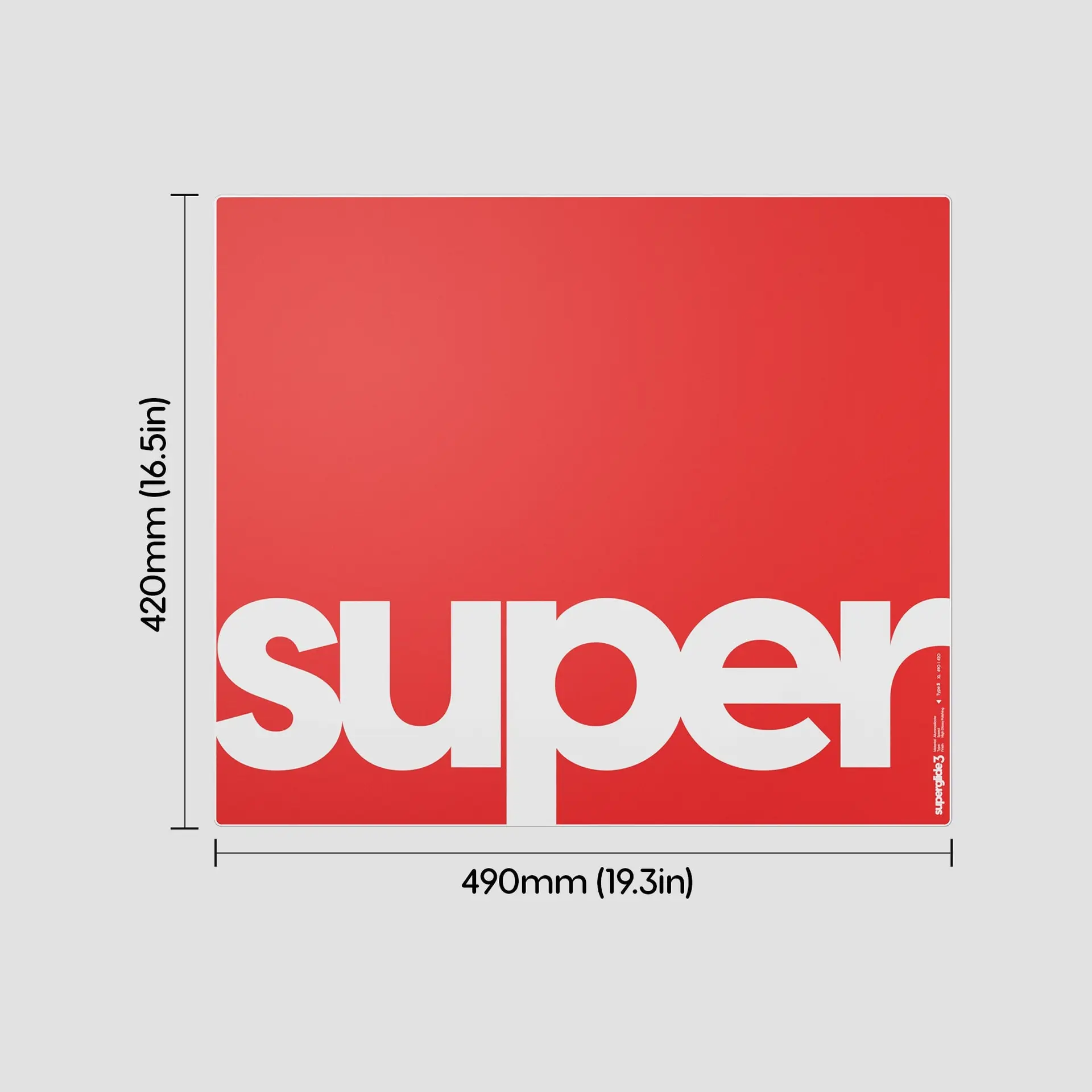 Superglide 3 Glass Mousepad - Type S